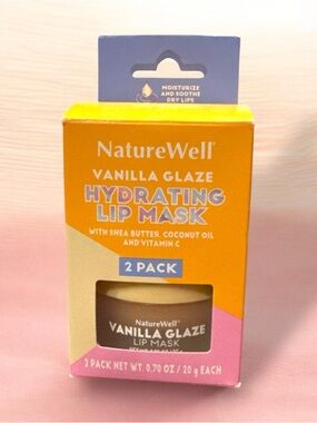 NatureWell Vanilla Glaze Hydrating Lip Mask - 2 Pack